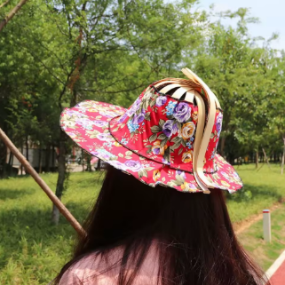 Abanico de mano x Sombrero para el Sol